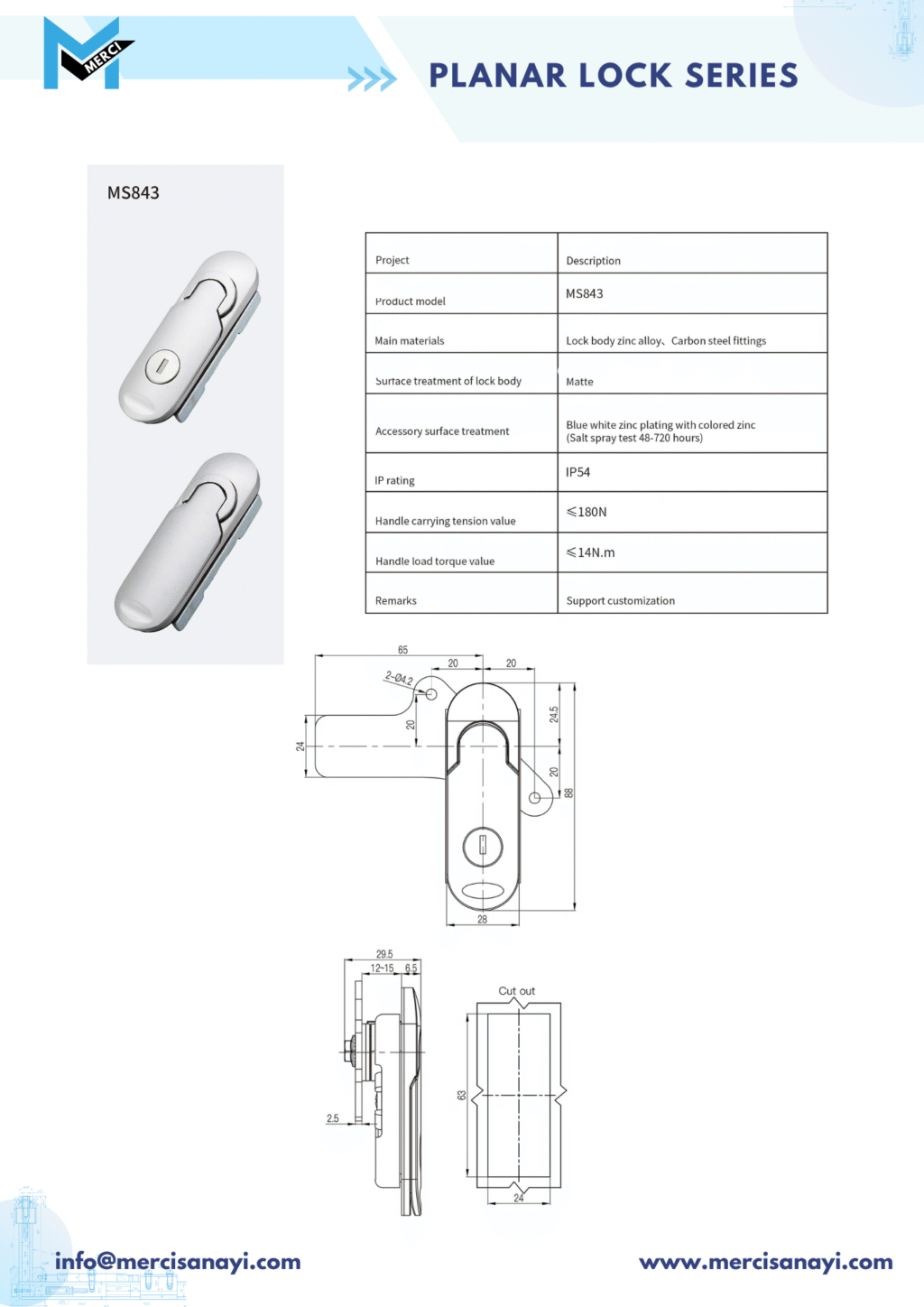 Planar Lock Series | MS843