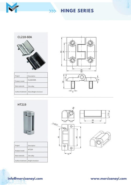 Hinge Series | CL218-60A, HT219