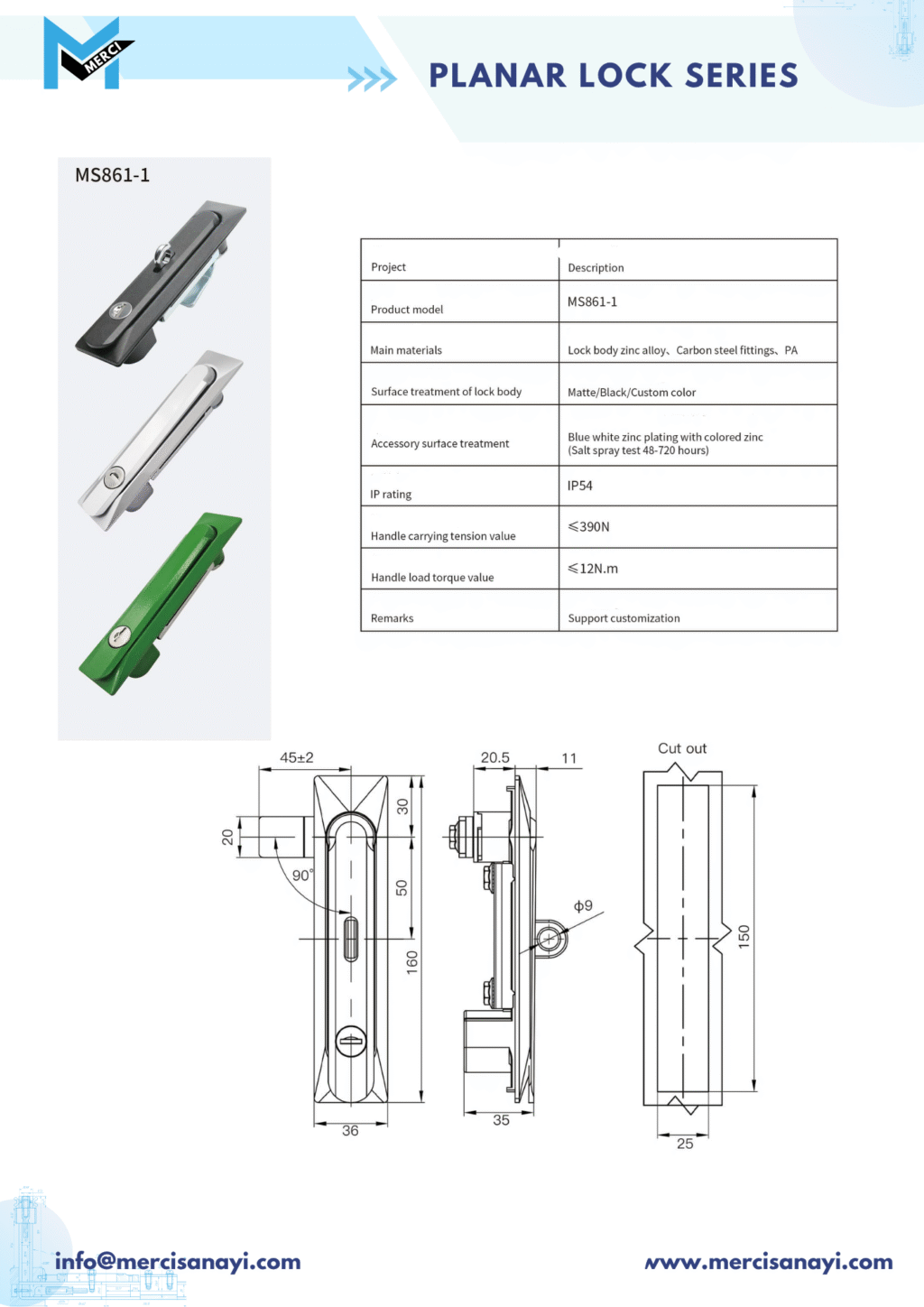 Planar Lock Series | MS861-1