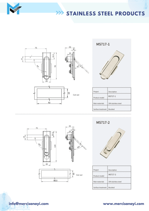 Stainless Steel Products | MS717-1, MS717-2