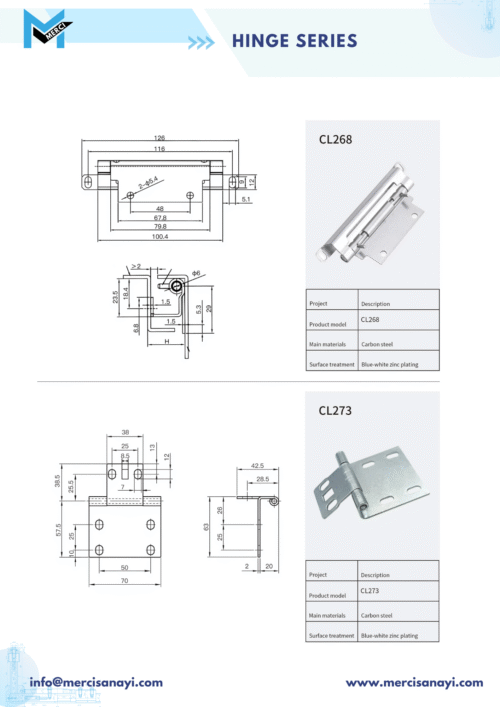 Hinge Series | CL268, CL273