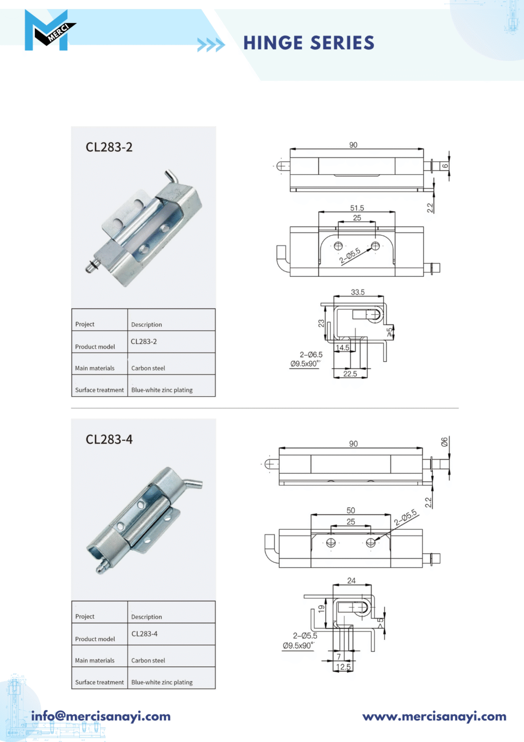 Hinge Series | CL283-2, CL283-4