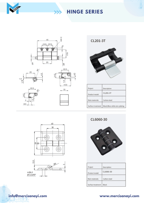 Hinge Series | CL201-3T, CL6060-30