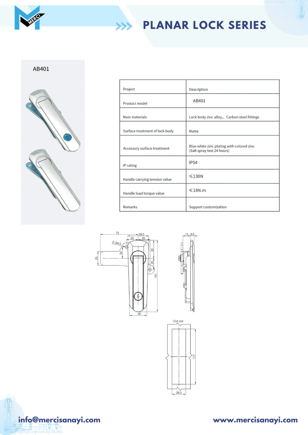 Planar Lock Series | AB401
