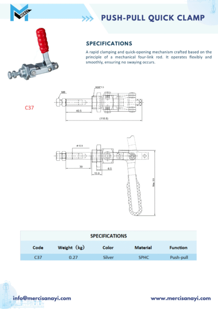 Push-Pull Quick Clamp | C37