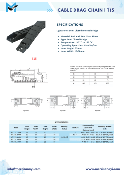 CABLE DRAG CHAIN _ T15