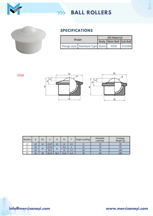 Ball Rollers | D44