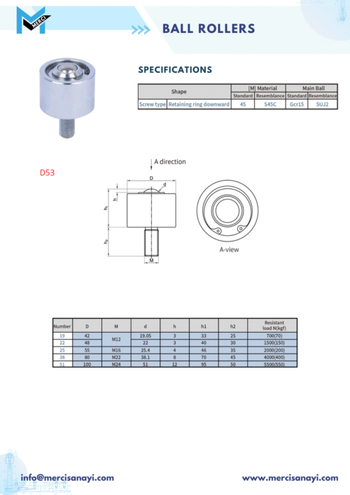 Ball Rollers | D53