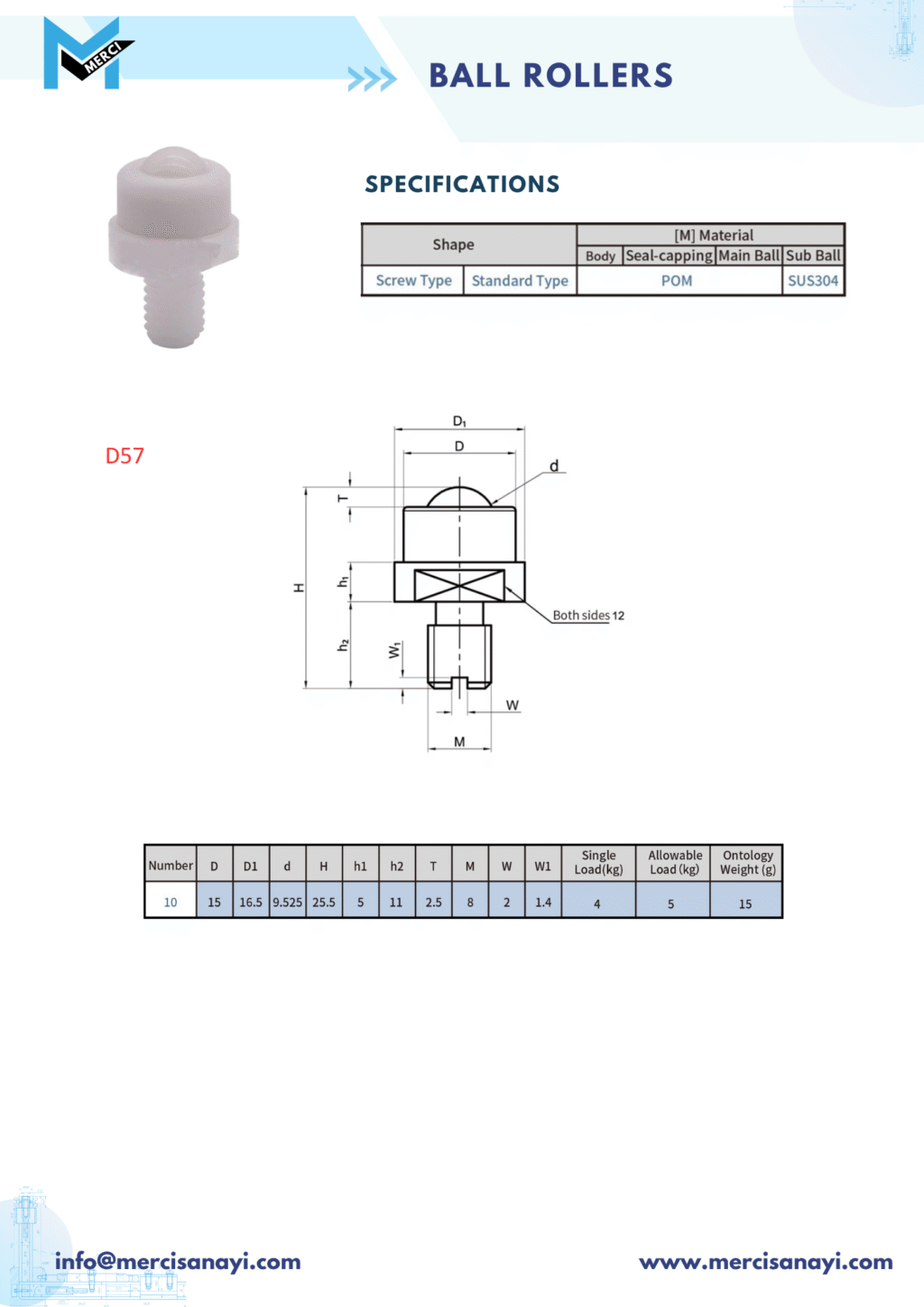 Ball Rollers | D57