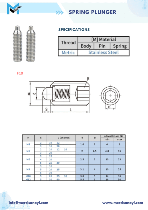 Spring Plunger | F10