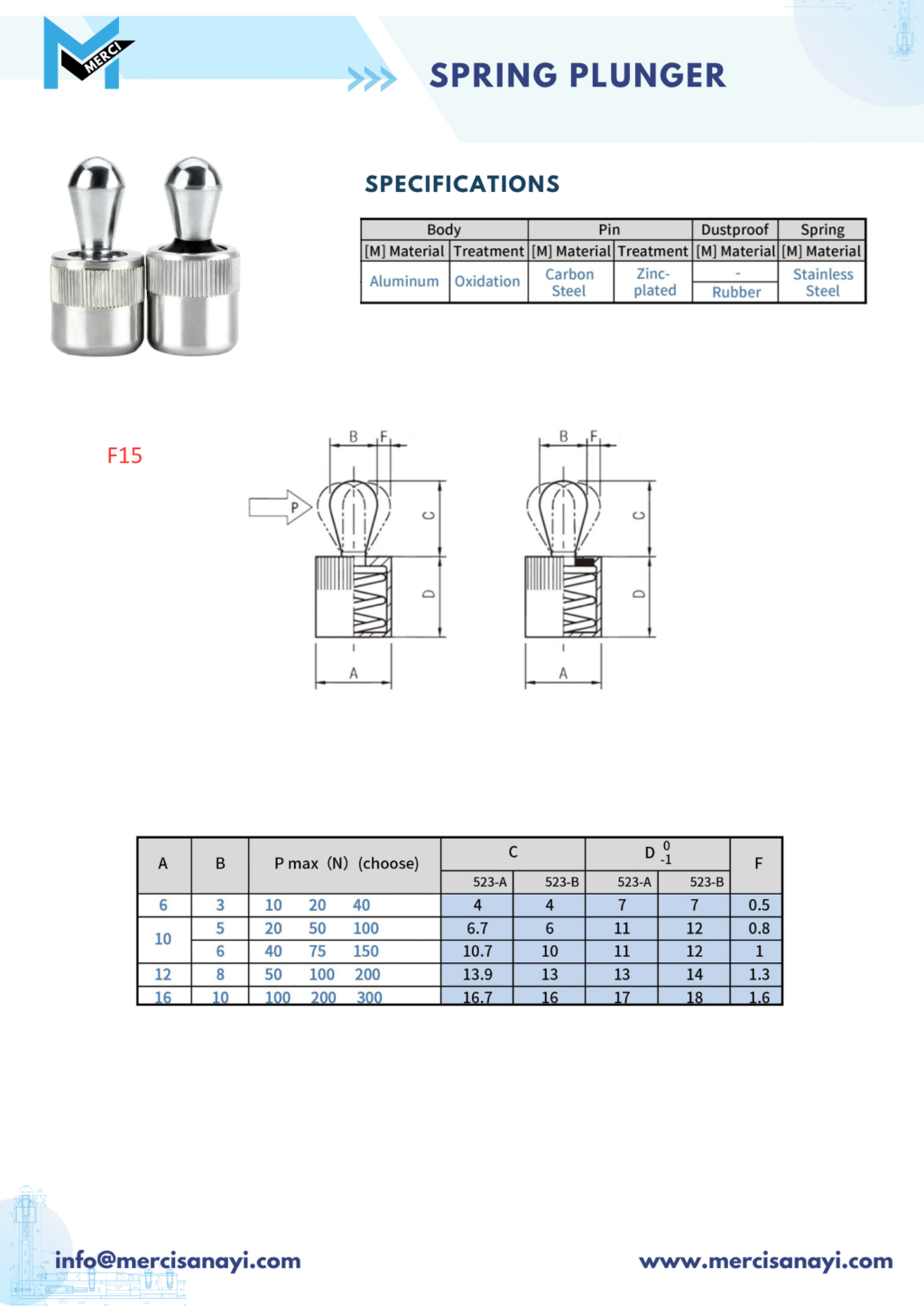 Spring Plunger | F15