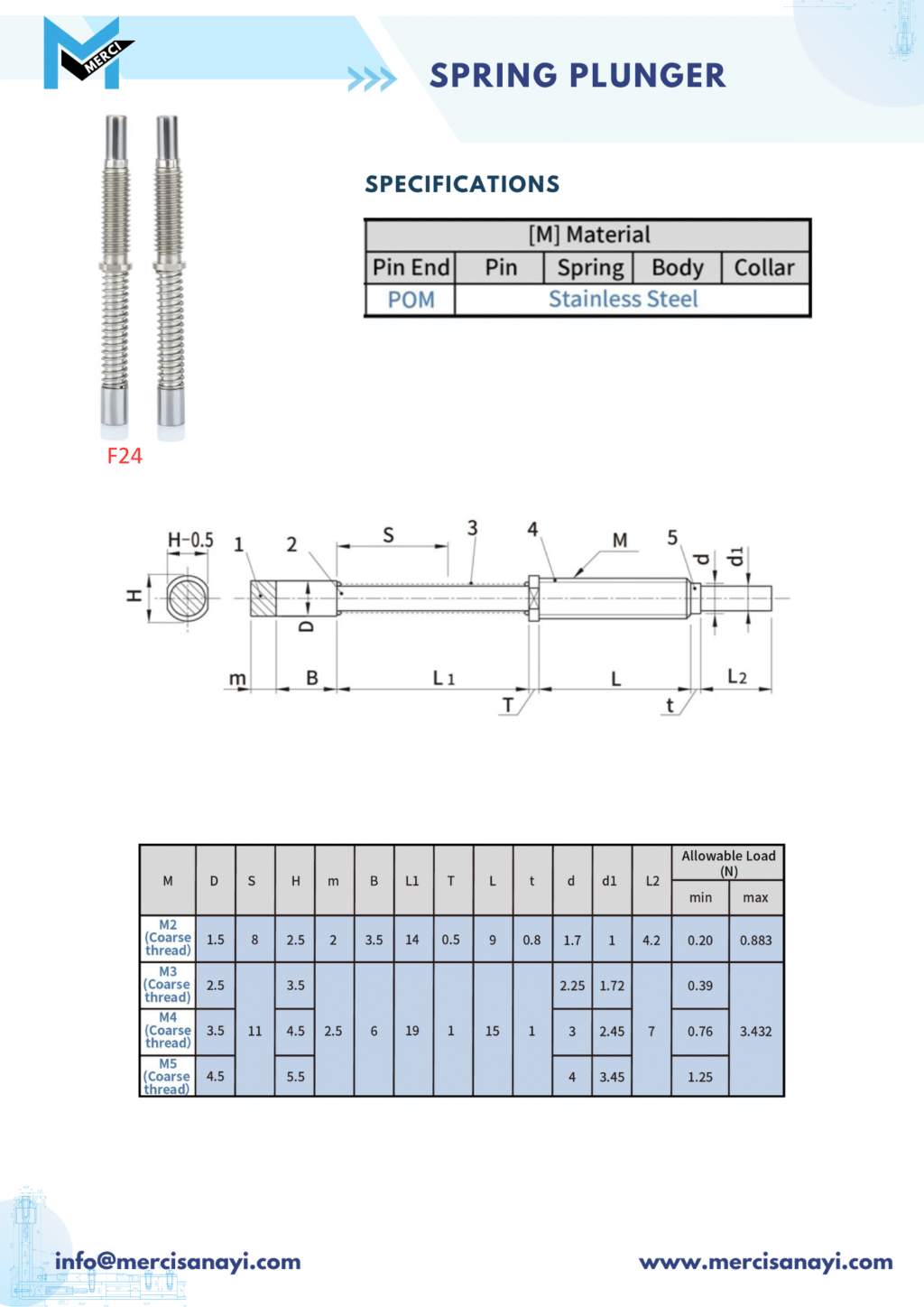 Spring Plunger | F24