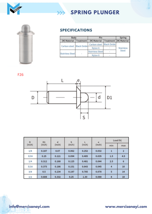 Spring Plunger | F26