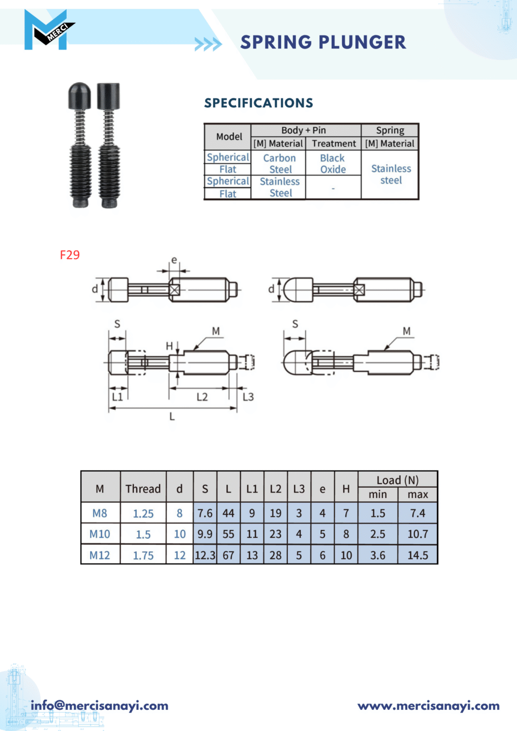 Spring Plunger | F29