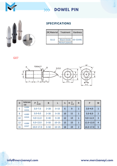 Dowel Pin | G07