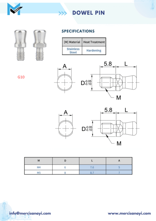 Dowel Pin | G10
