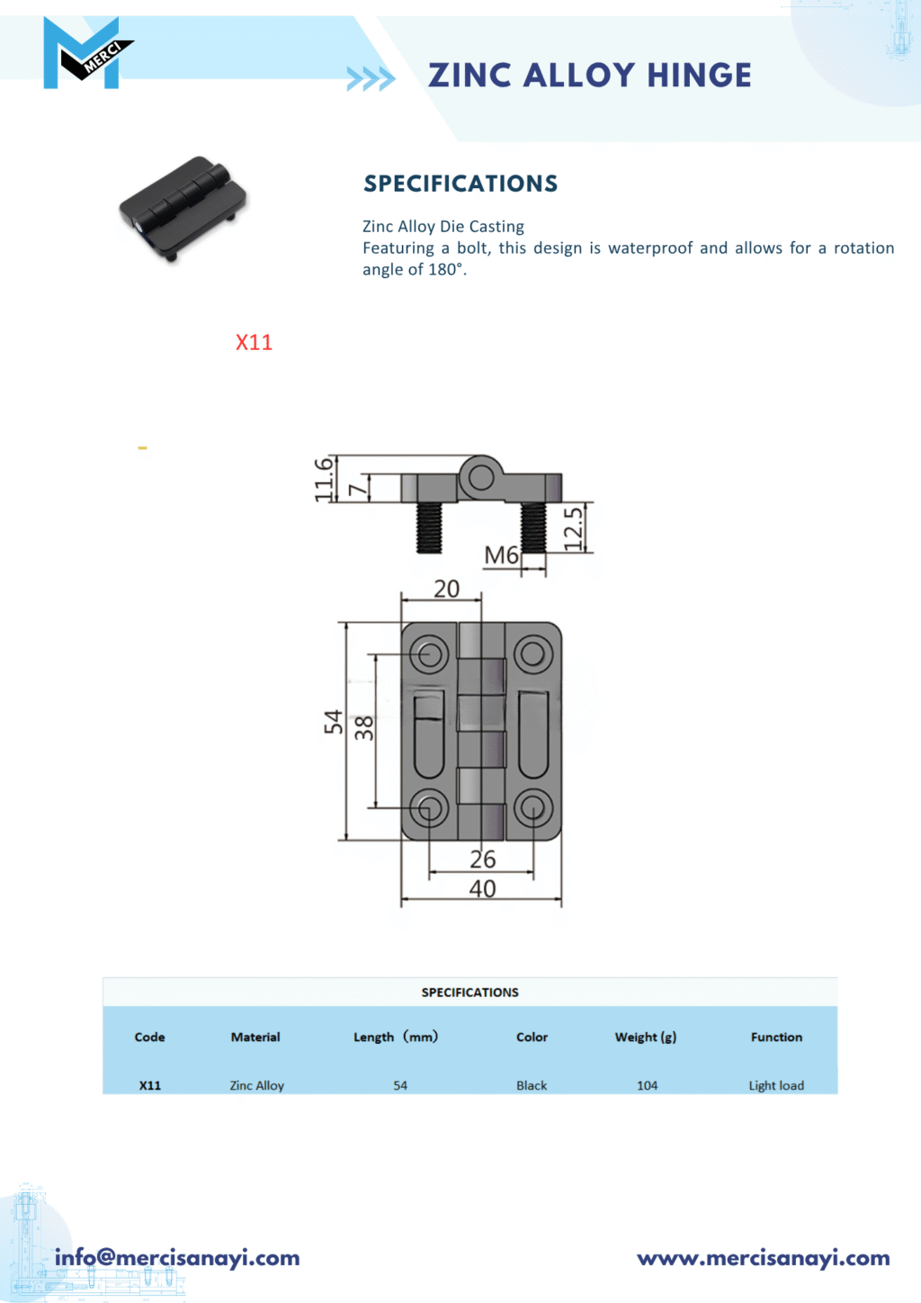Truck Hinge | X61