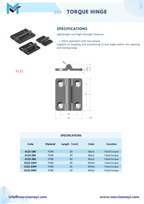 Torque Hinge | X122