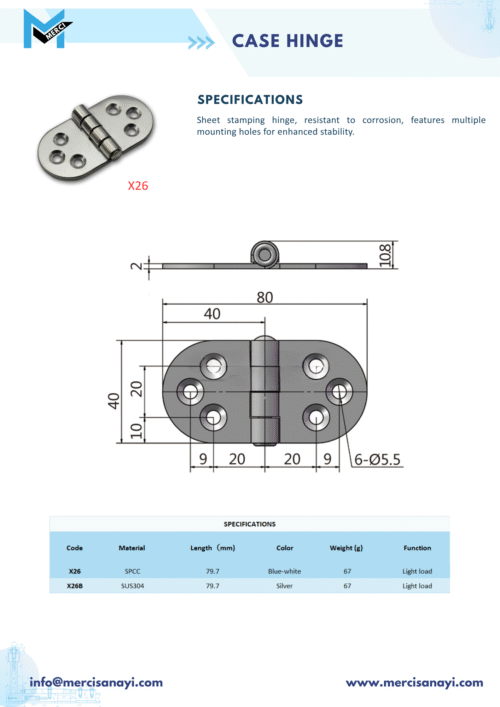 Case Hinge | X26