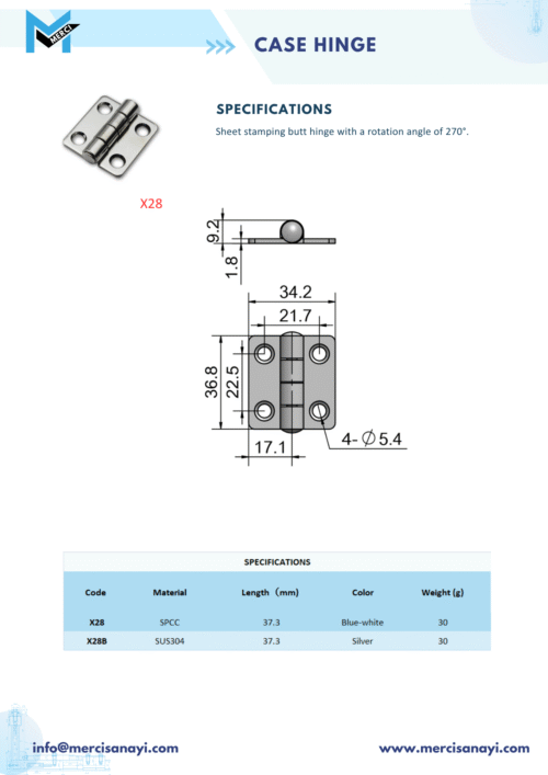 Case Hinge | X28