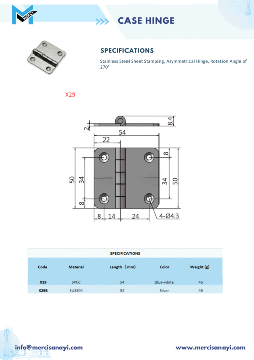 Case Hinge | X29