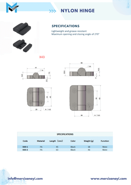 Nylon Hinge | X43