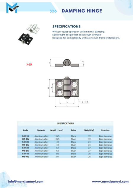 Damping Hinge | X49