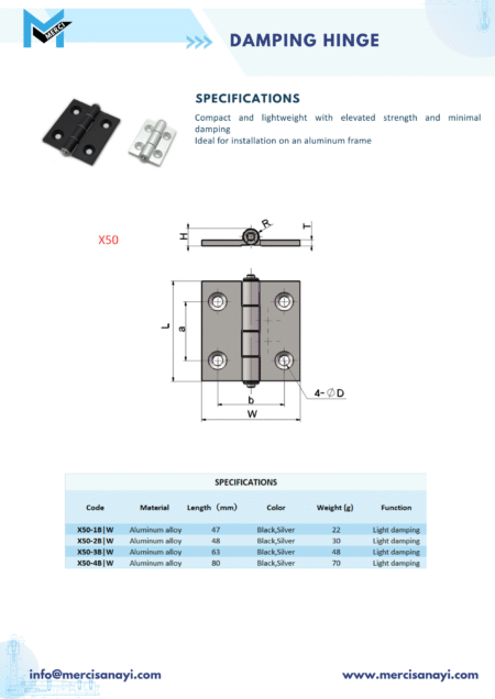 Damping Hinge | X50