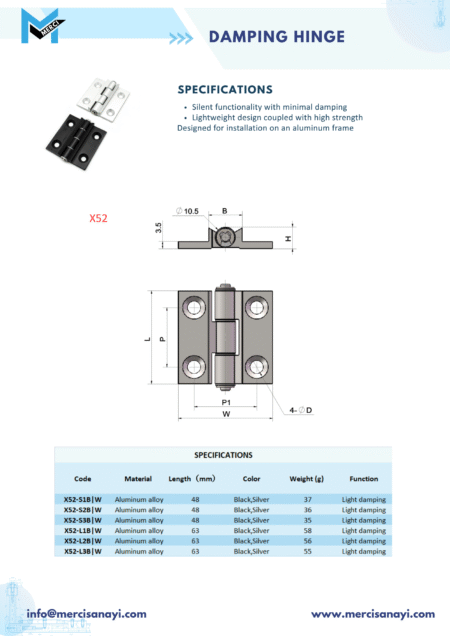 Damping Hinge | X52