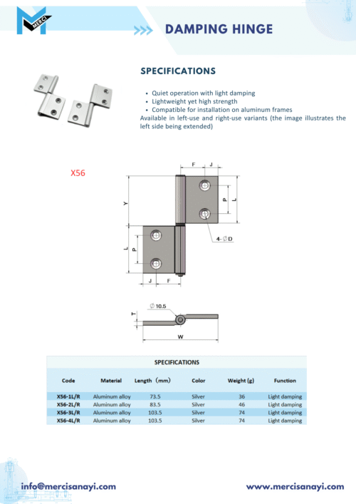 Damping Hinge | X56