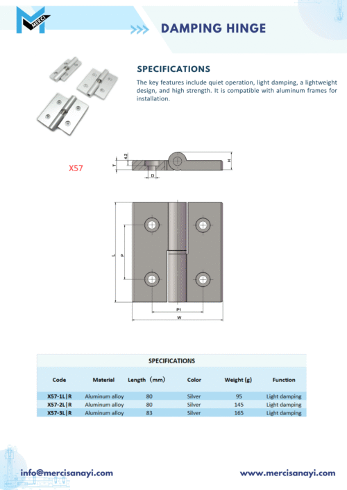 Damping Hinge | X57