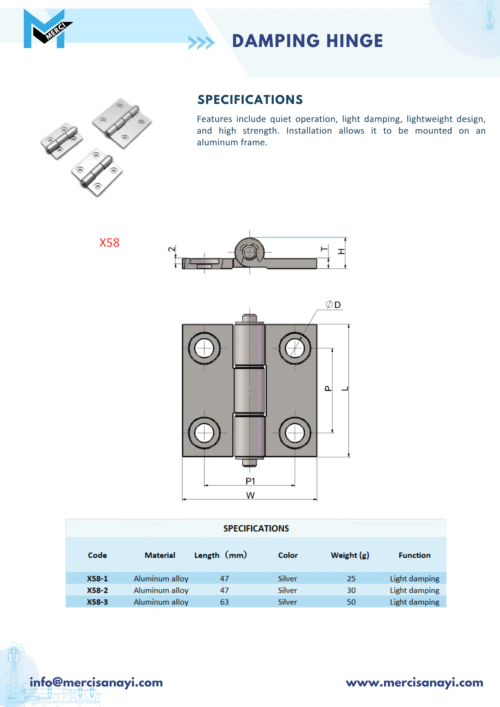 Damping Hinge | X58