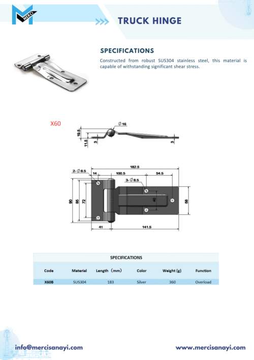 Truck Hinge | X60