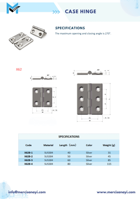 Case Hinge | X62