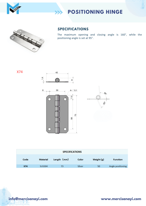 Positioning Hinge | X74