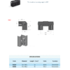 Zinc Alloy Hinge | X82