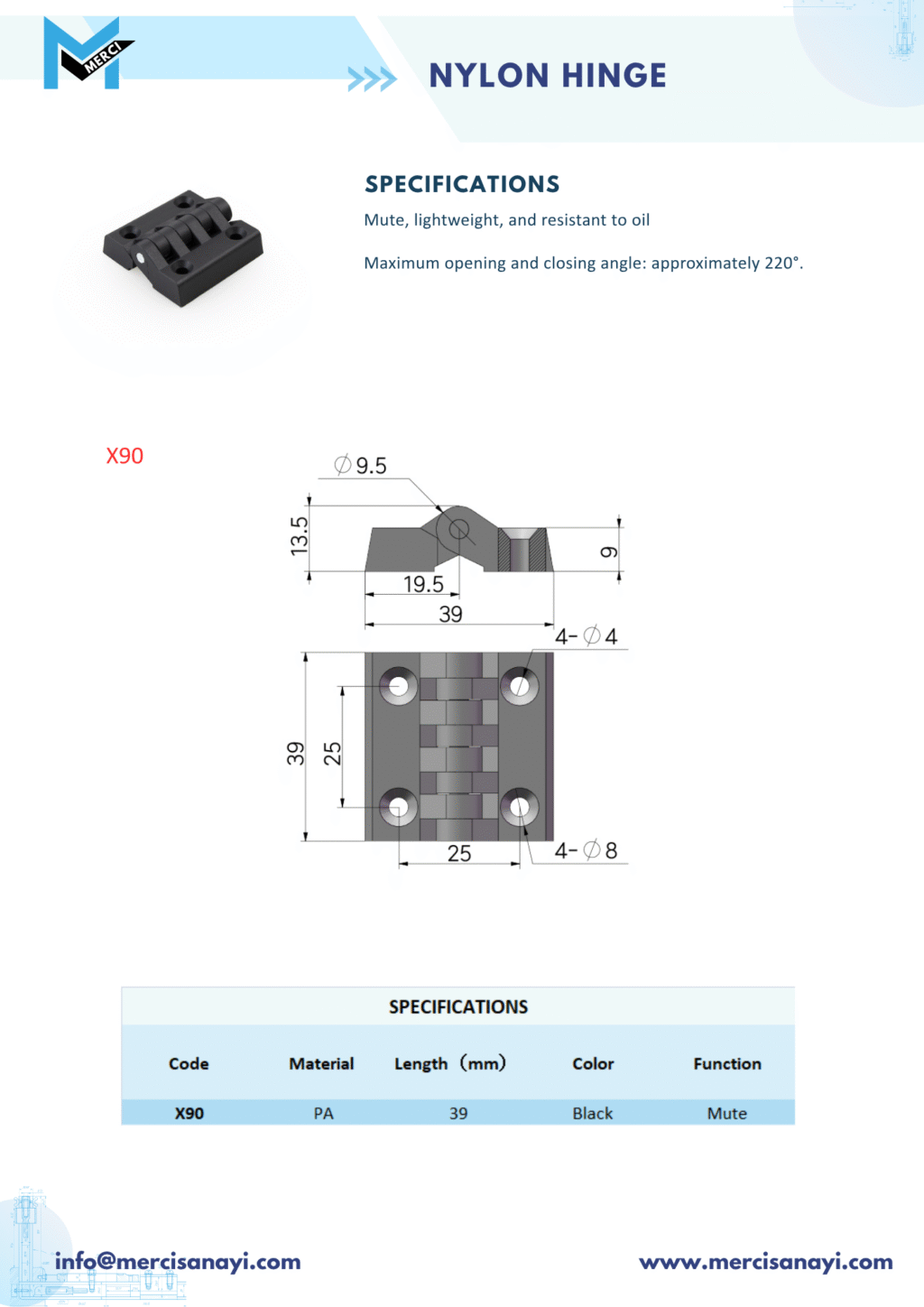 Nylon Hinge | X90