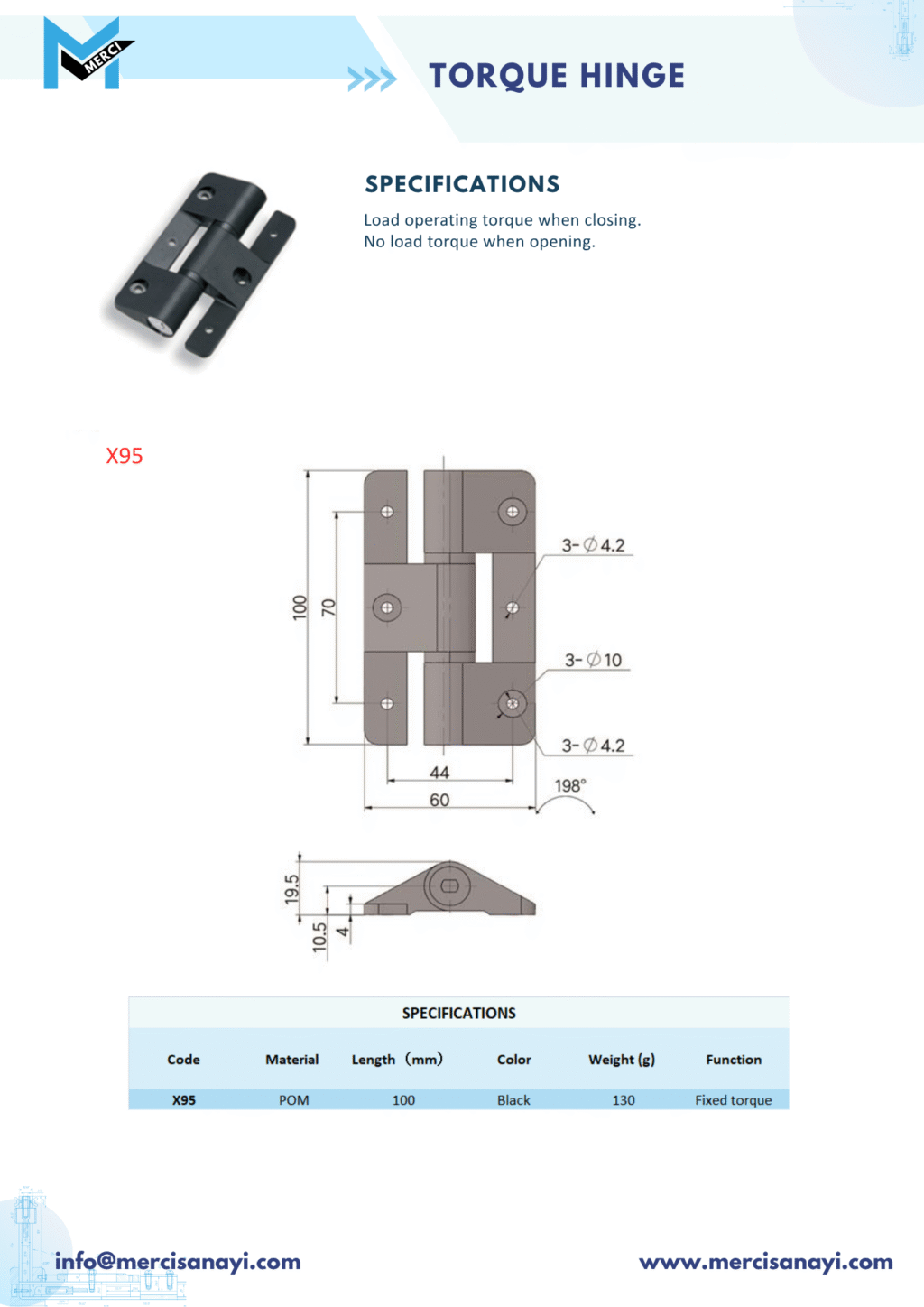 Torque Hinge | X95