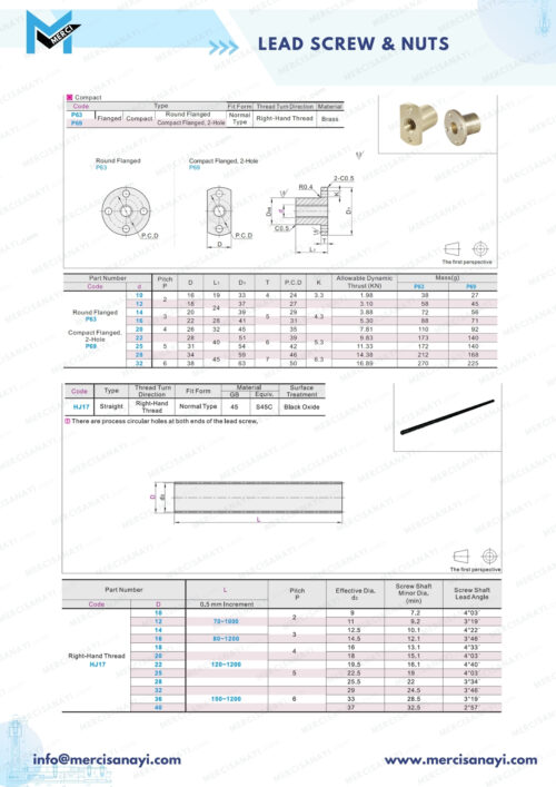 Lead Screw & Nuts
