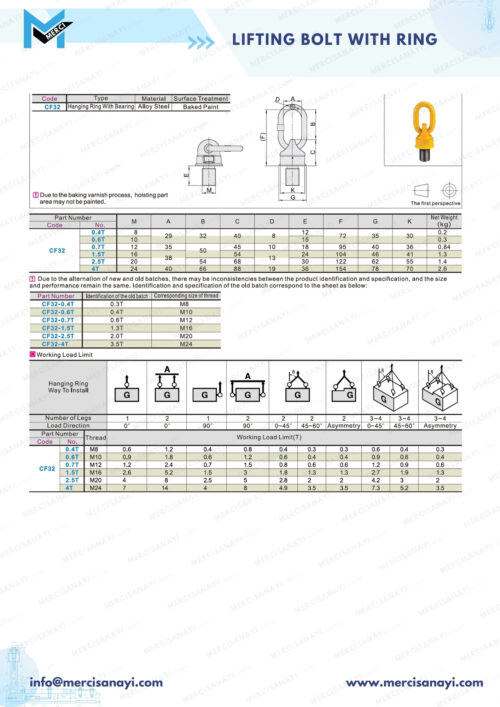 Lifting Bolt with Ring