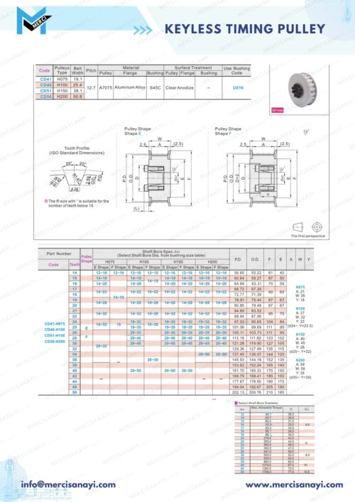 Keyless Timing Pulley | CD