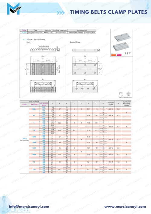 Timing Belt Clamp Plates | CY11