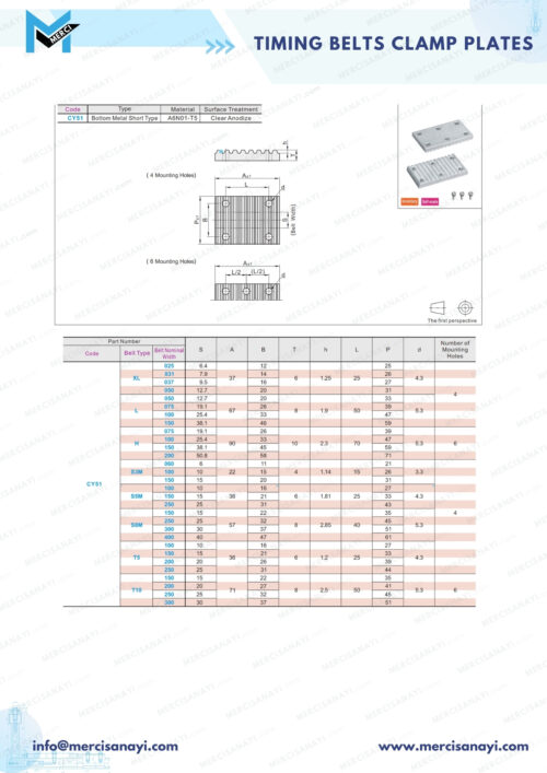 Timing Belt Clamp Plates | CY51