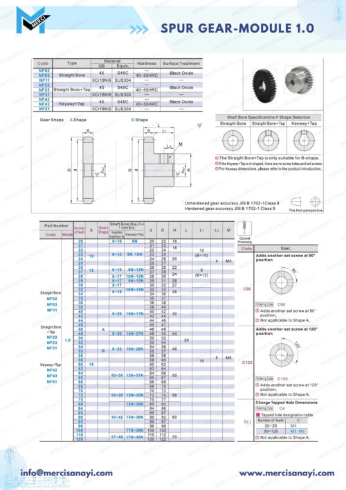 Spur-gear Module 0.1