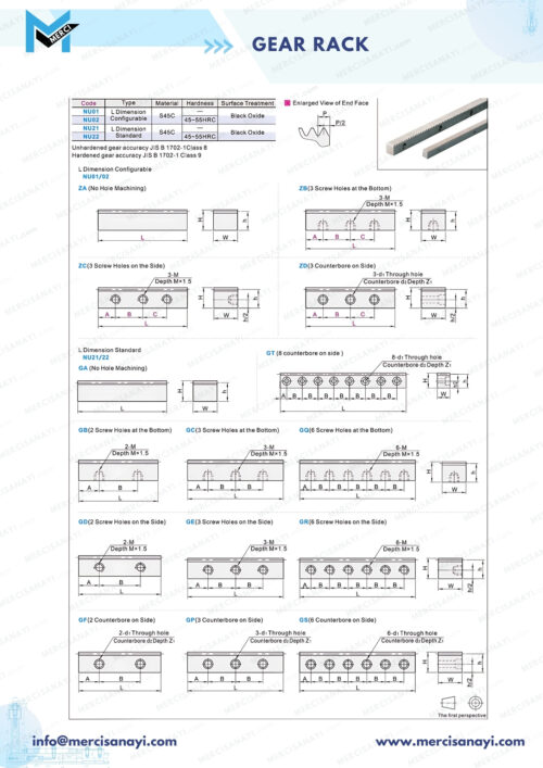 Gear Rack | L-Dimension