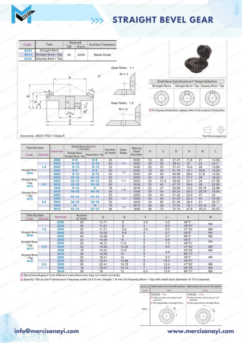 Straight Bevel Gear